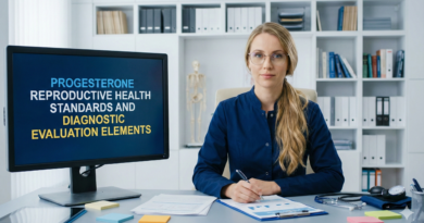 Progesterone reproductive health standards and diagnostic evaluation elements
