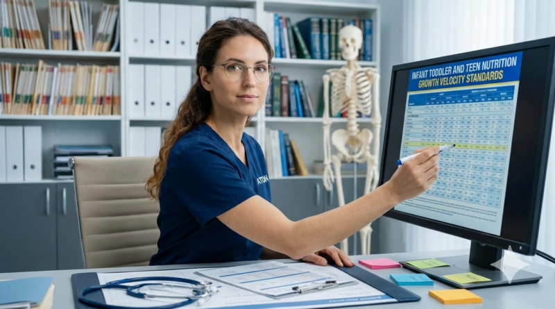 Infant toddler and teen nutrition growth velocity standards